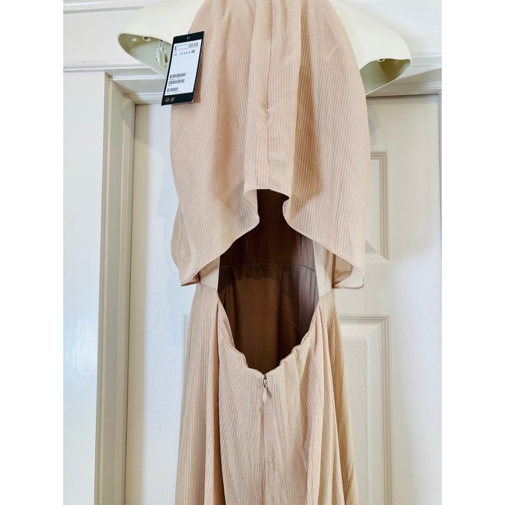NWT H&M Gold Halter Chocker Dress - Picture 5 of 5